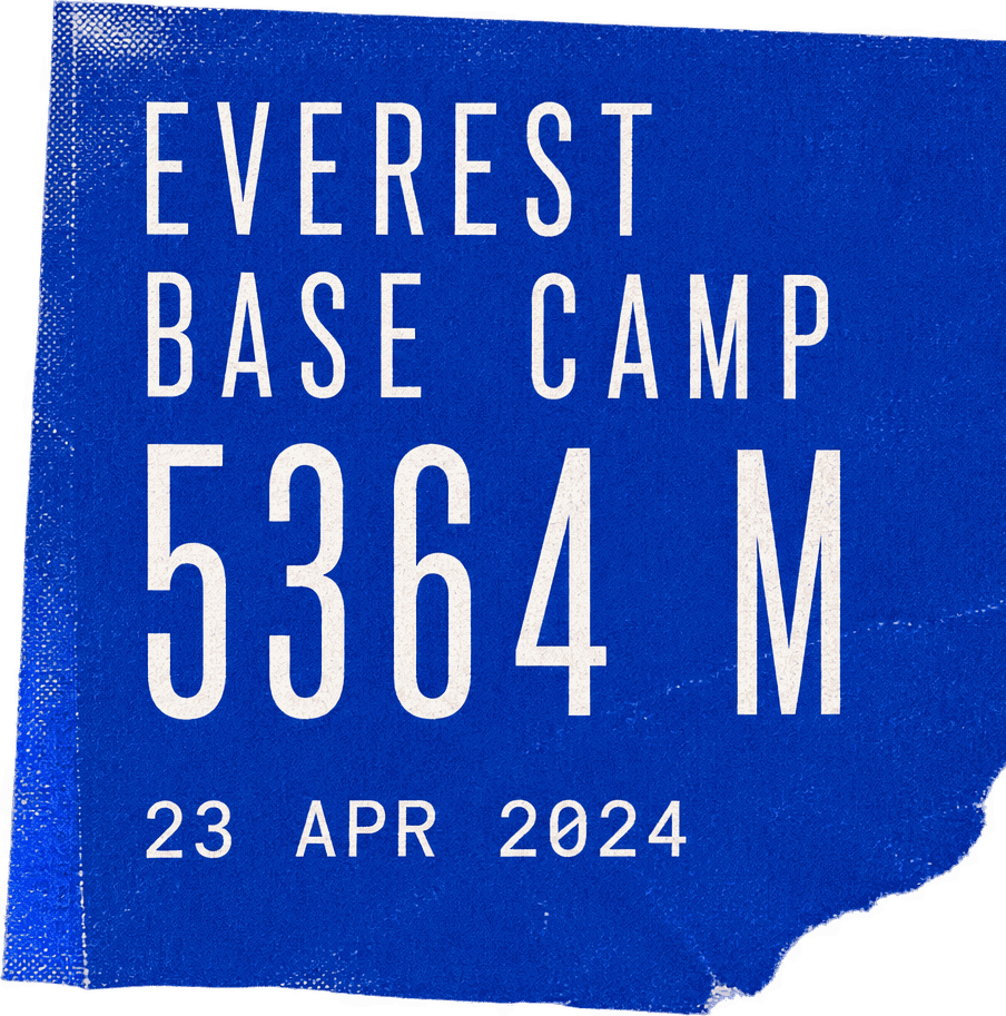 Everest Base Camp, 5364 m, 23 April 2024